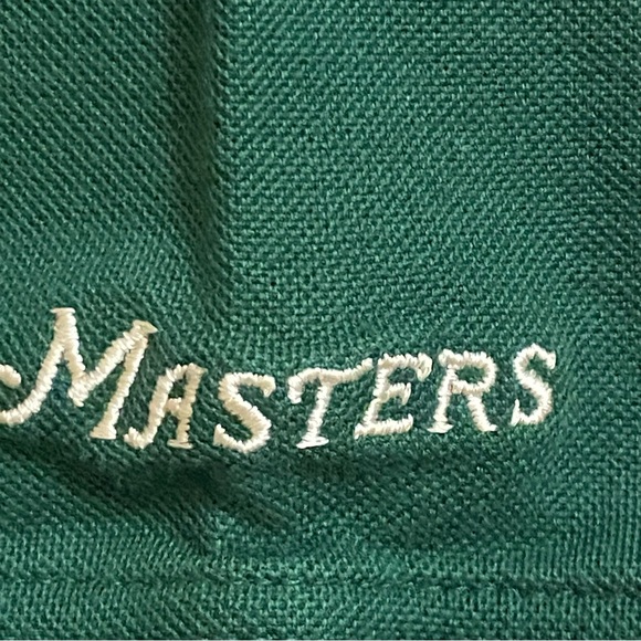 Masters Collection Shirt Men’s XL Green Golf Polo Hong Kong Vintage Augusta Flag - Picture 5 of 10